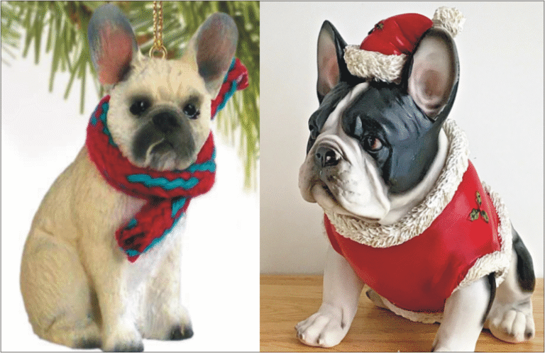 French Bulldog Christmas Ornaments